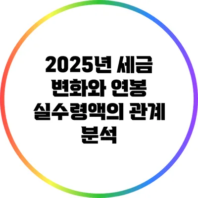 2025년 세금 변화와 연봉 실수령액의 관계 분석